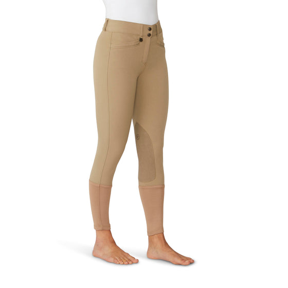 Women's Celebrity EuroWeave DX Knee Patch Breech - Light Tan