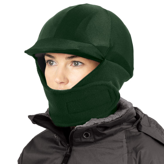 Winter Helmet Cover - Dark Green