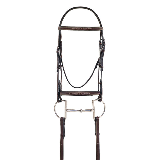 Classic Figure 8 Comfort Crown Bridle with Reins