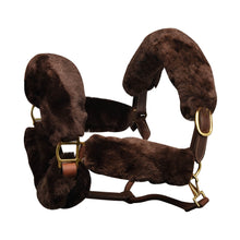  Europa Sheepskin 6-Piece Halter Set - Brown