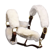  Europa Sheepskin 6-Piece Halter Set - White