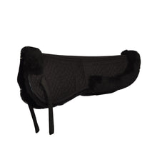  Europa Sheepskin 4-Shim Half Pad - Black/Black