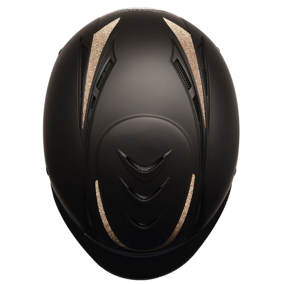 Z-6 Glitz Helmet - Black/Black/Gold