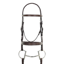  Classic Fancy Round Raised Wide Nose Comfort Crown Padded Bridle with Reins