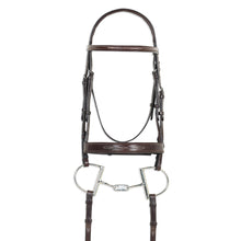 Classic Raised Comfort Crown Wide Noseband Bridle with Reins