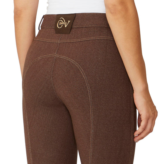 Women's Softflex Knee Patch Breech - Brown