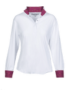 Women's Jorden II DX Long Sleeve Show Shirt - White/Orchid Vintage Rein