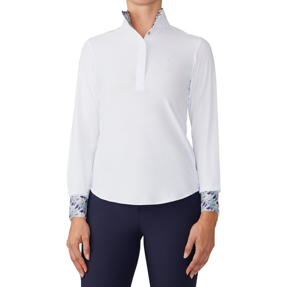Women's Jordan II DX Long Sleeve Show Shirt - White/Pegasus
