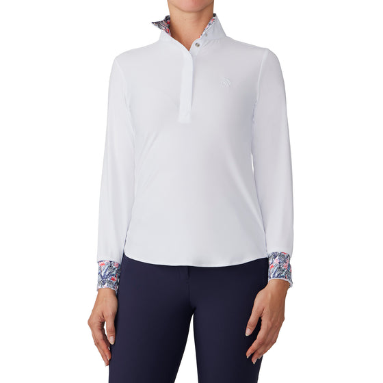 Women's Jordan II DX Long Sleeve Show Shirt - White/Zebra