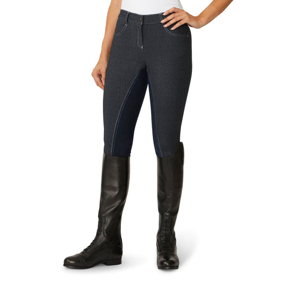 Women's Softflex Suede Full Seat Breech - Indigo