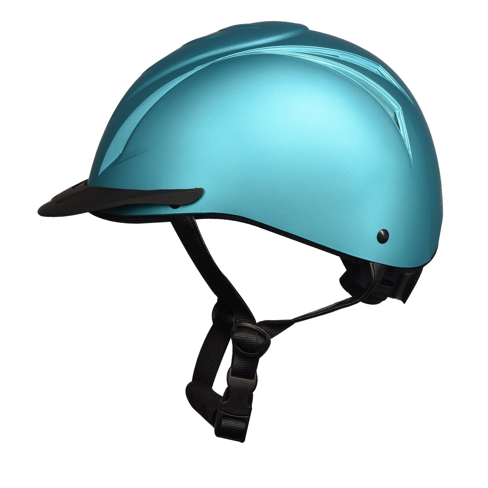 bike helmet for equestrian Ovation Metallic Schooler Helmet