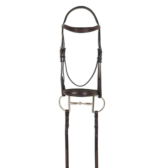 ATS Square Raised Taper Nose Fancy Stitch Bridle