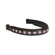  Princess Rhinestone Browband - Amethyst/Black