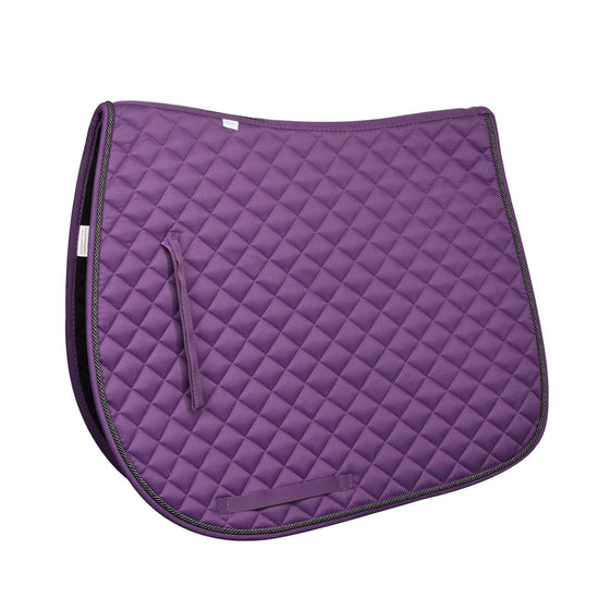Coolmax® Diamond Dressage Saddle Pad - Purple/Grey