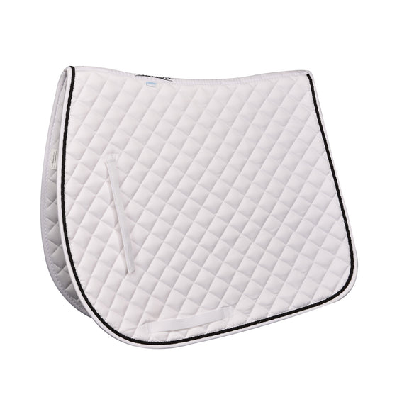 Coolmax® Diamond Dressage Saddle Pad - White/Black