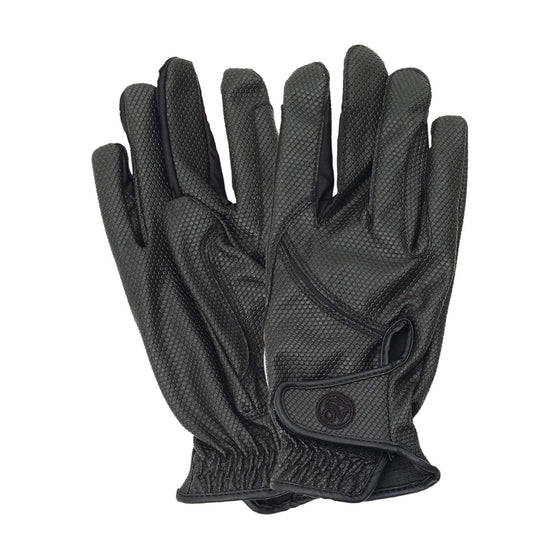 Adult Tek-Flex Riding Gloves - Black/Black
