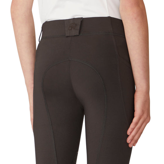 Kids' Aerowick Pull On Silicone Knee Patch Breech - Charcoal