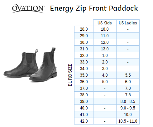 Energy Front Zip Paddock Boots Ovation Riding Energy Front Zip Paddock Boots Ovation Riding