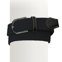  Women's Braided Stretch Belt - Black