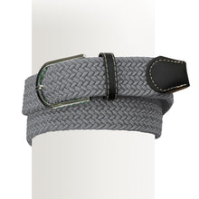  Women's Braided Stretch Belt - Grey