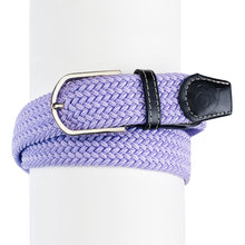  Women's Braided Stretch Belt - Lilac