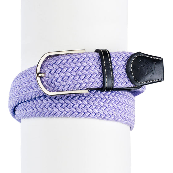 Women's Braided Stretch Belt - Lilac