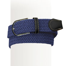  Women's Braided Stretch Belt - Navy