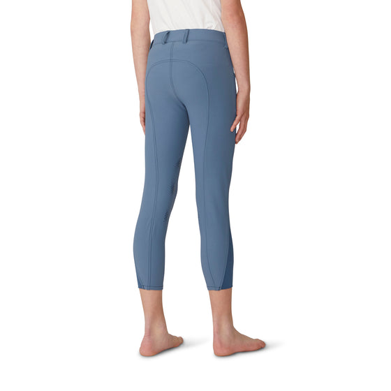 Girls' Bellissima Silicone Knee Patch Breech - Indigo