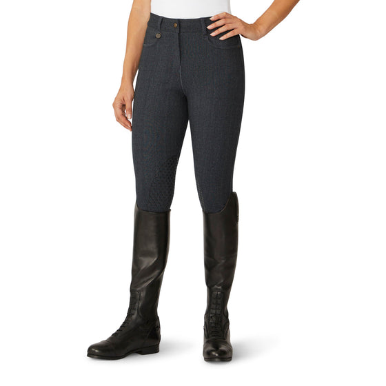 Women's SoftFlex Silicone Knee Patch Breech - Indigo