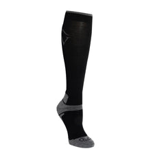  Tech Merino Wool Knee High Socks-Black/Grey