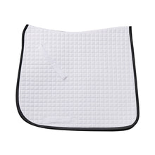  Mini Diamond Quilted Dressage Saddle Pad - White/Black