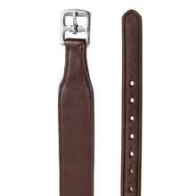  Covered Wide Comfort Stirrup Leathers - Med Brown