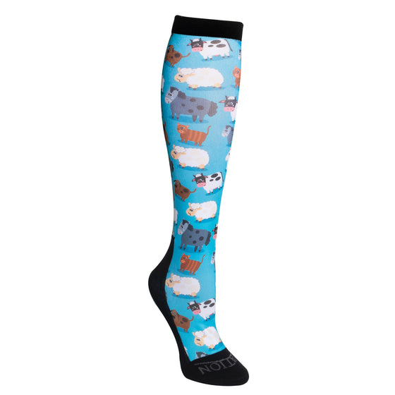 Footzees Boot Sock- Farm Animals