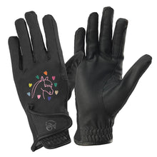  Kids' PerformerZ Riding Gloves - Horse/Heart