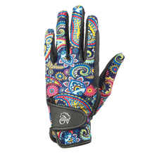  Women's PerformerZ Riding Gloves - Rainbow Paisley