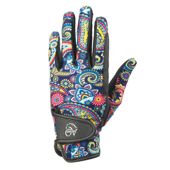 Women's PerformerZ Riding Gloves - Rainbow Paisley