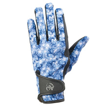  Women's PerformerZ Riding Gloves - Secret Garden Blue