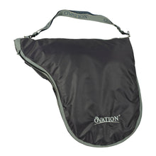 Padded English Saddle Carry Bag - Charcoal/Purple Secret Garden