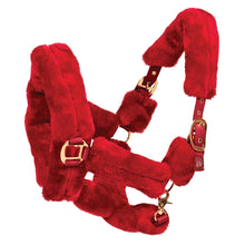  Rose Gold Fleece Shipping Halter - Burgundy