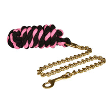  SofTouch Lead with Chain and Snap - Pink/Black