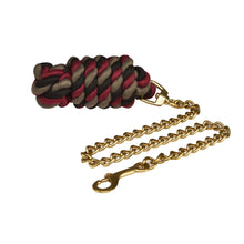  SofTouch Lead with Chain and Snap - Burgundy/Black/Grey