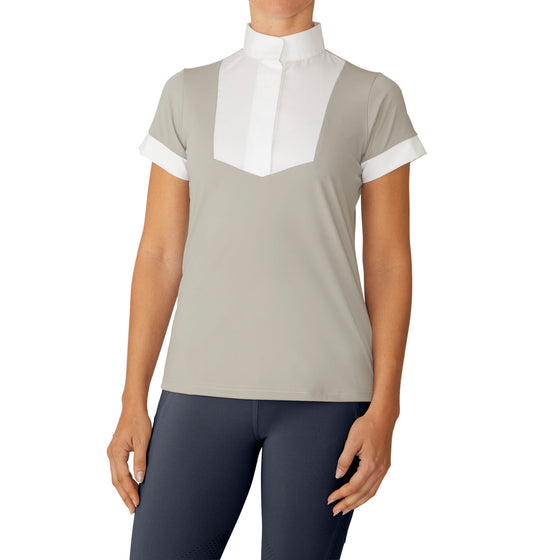 Women's Elegance Short Sleeve Show Shirt - Grey