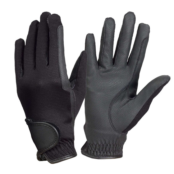 Pro-Grip Summer Riding Show Gloves - Black