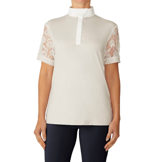 Women's Elegance Lace Show Shirt - Stone