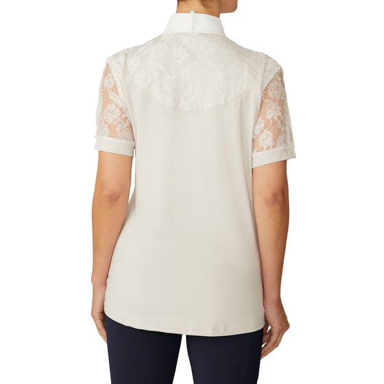 Women's Elegance Lace Show Shirt - Stone