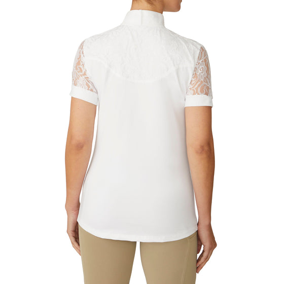 Women's Elegance Lace Show Shirt - White