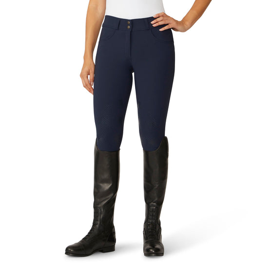 Women's Bellissima II Silicone Knee Patch Breech - Navy