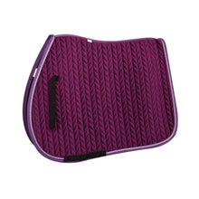  Elegance Velvet All-Purpose Saddle Pad - Purple/Mauve/Purple