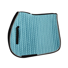  Elegance Velvet All-Purpose Saddle Pad - Teal/Silver/Black