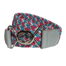  Women's Signature Braided Interlocking Belt - Cool Blue/Confetti